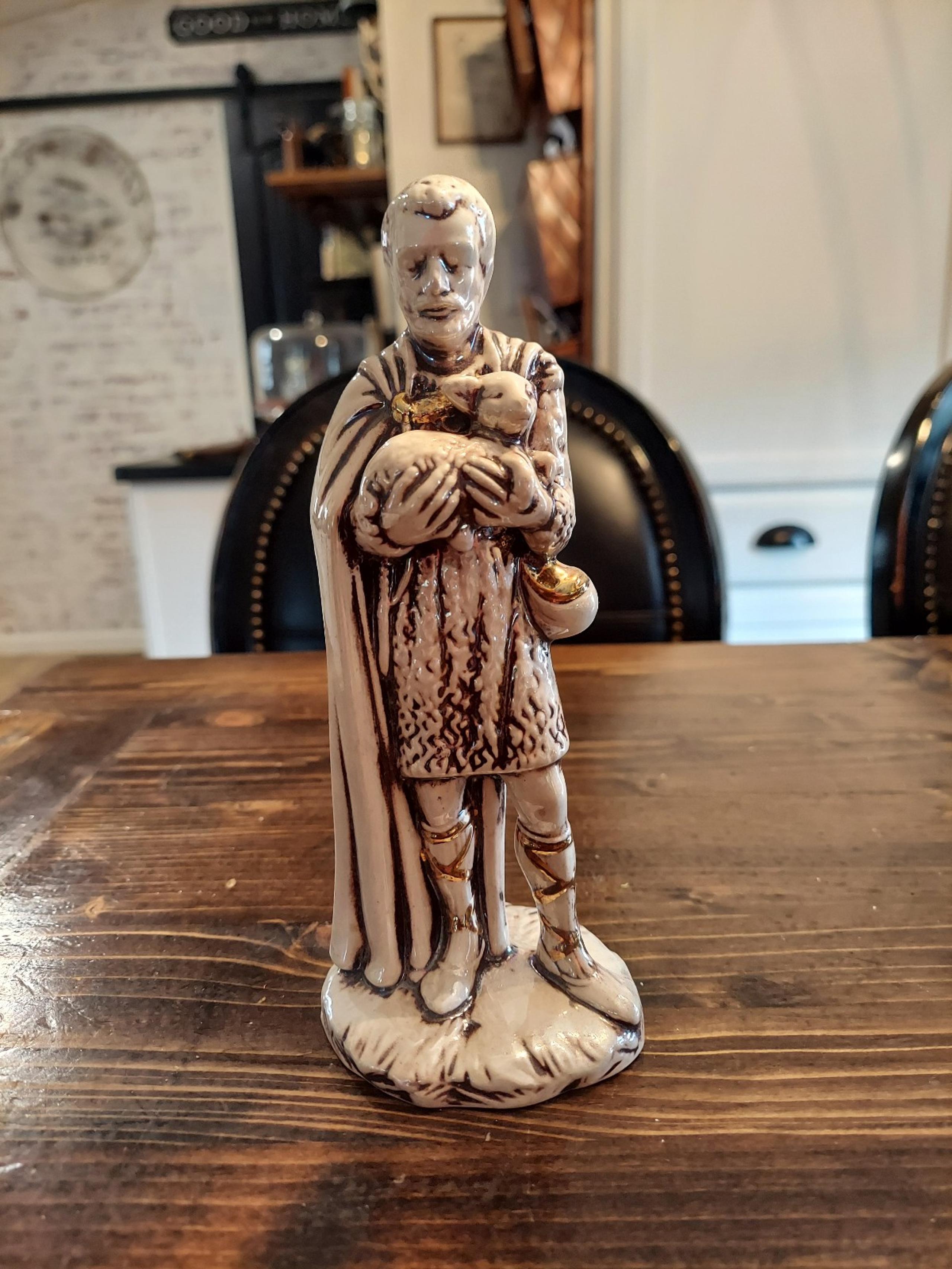 Vintage Holland Mold Shepherd Nativity Figurine