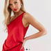 ASOS Satin Drape Midi Dress