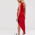 ASOS Satin Drape Midi Dress