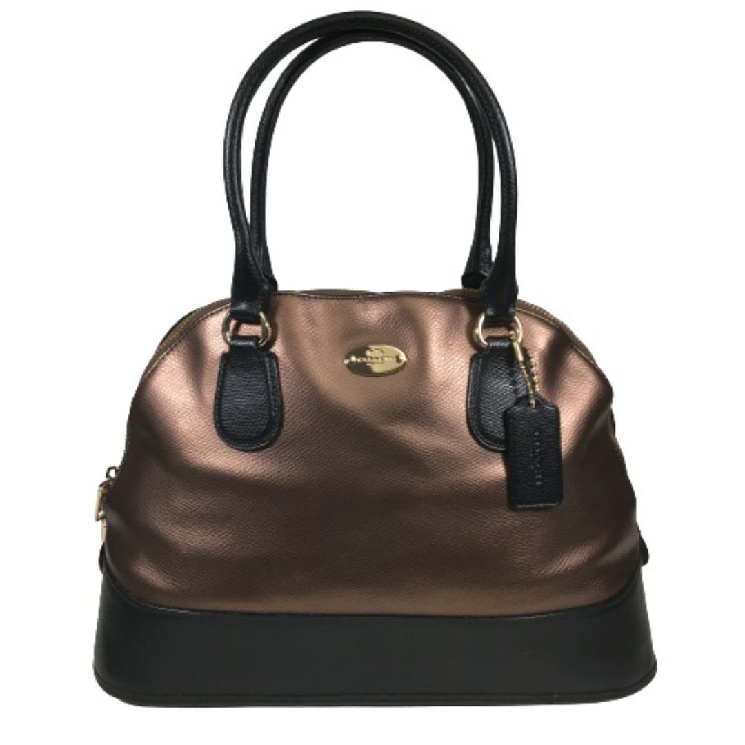 Coach Cora Crossbody Domed Satchel F36057 Crossgrain Leather Bag Purse MRP 395