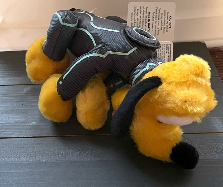 Shanghai Disneyland Park Tron Lightcycle Pluto Plush Glow In The Dark