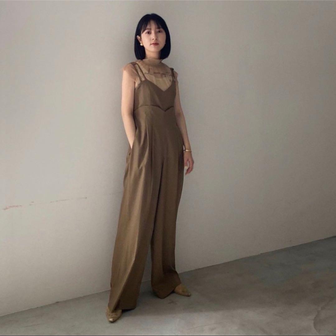 MEDI CORD SUSPENDER WIDE PANTS