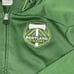 adidas Portland Timbers Jacket Men Large Green Spellout FullZip Hood Season 2011