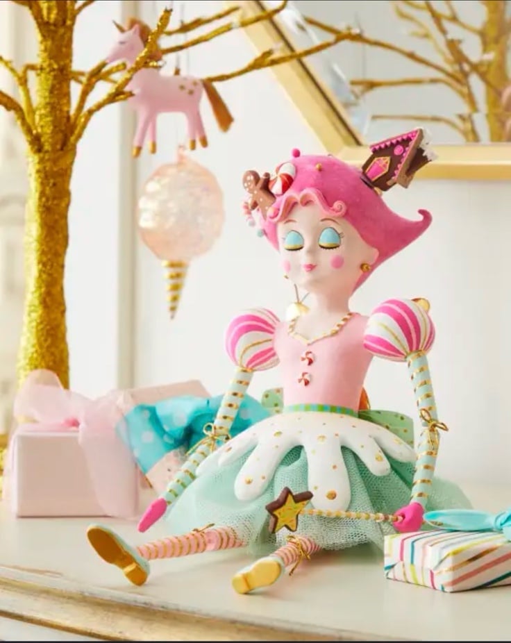 RARE VHTF Glitterville Sugar Plum Fairy Figure 18” Neiman Marcus NIB
