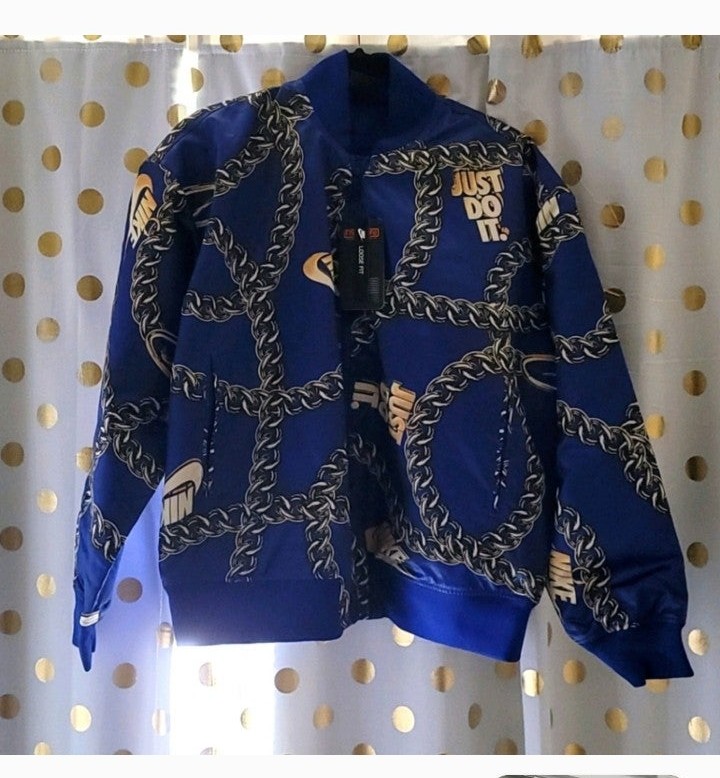Nike gold chains jacket