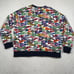 Polo Ralph Lauren Sweatshirt Men 2XB Bear Baseball Pennant AOP Crewneck Pullover