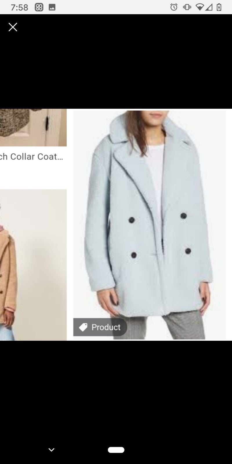 Blue Teddy Coat