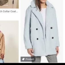 Blue Teddy Coat