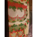 Vintage American Red & Green Wreath Quilt Pattern Holiday Wrap Gift 1980's Xmas