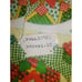 Vintage American Red & Green Wreath Quilt Pattern Holiday Wrap Gift 1980's Xmas
