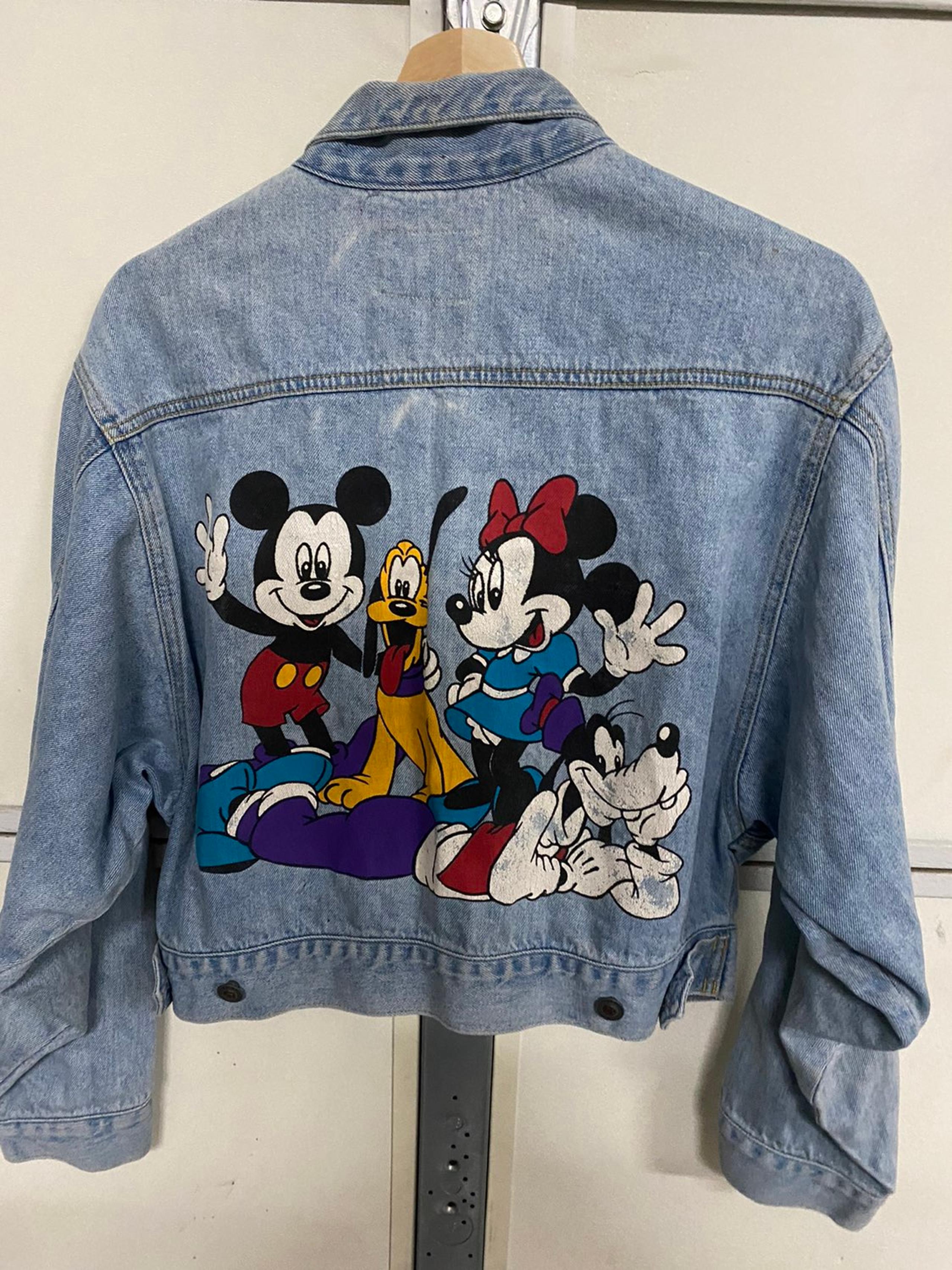 Vintage mickey mouse jean jacket