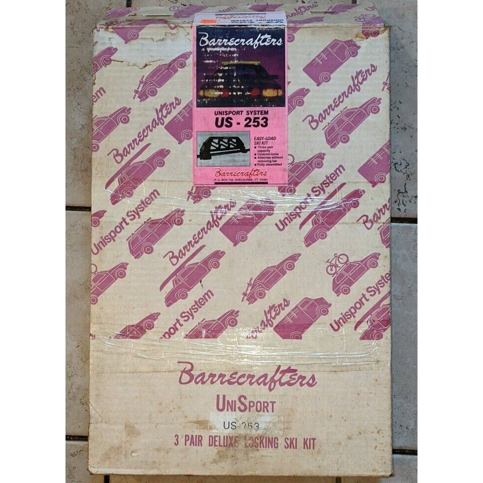 Vintage Barrecrafters US-253 Deluxe Ski Kit Rack New in Open Box Made in USA