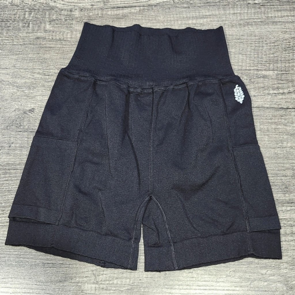 Free People Good Karma Tennis Shorts XS/S Black. NWOT