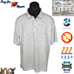 Peter Millar XL Summer Comfort White Black Stripe Crafty Performance Polo MS20EK