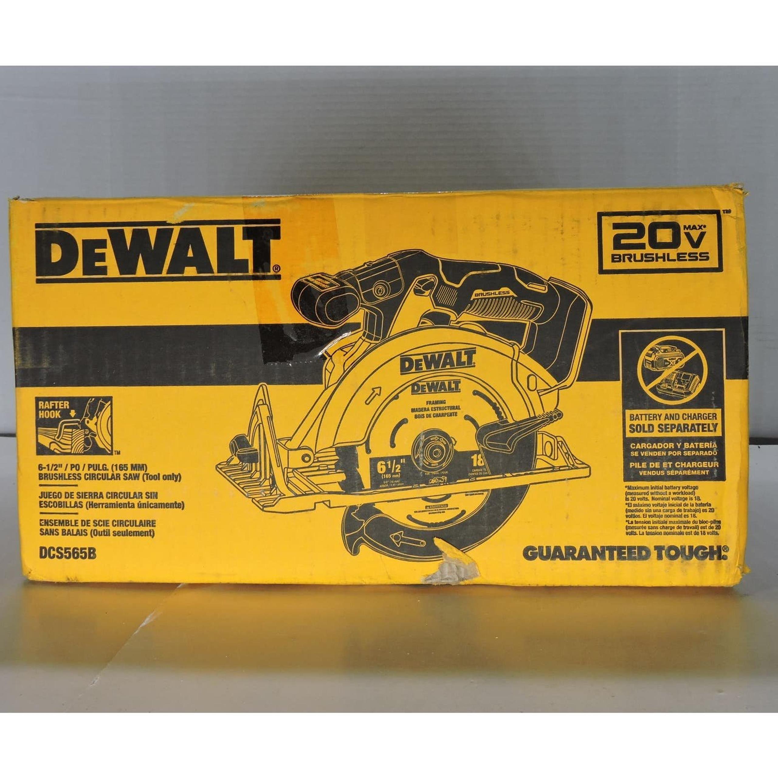 DeWalt 20V MAX 6-1/2 in. Sidewinder Style Circular Saw (Tool Only) DCS565B