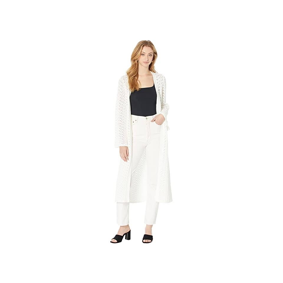 Trina Turk Crochet Long Cardigan