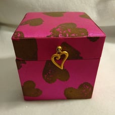 Victoria’s Secret satin pink Gold gift Box