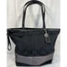 Coach 12978 Vintage Tote Black and Silver Pre Owned RARE HTF~MINT