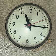 Vintage simplex wall clock