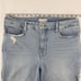 Good American straight leg light wash denim jeans