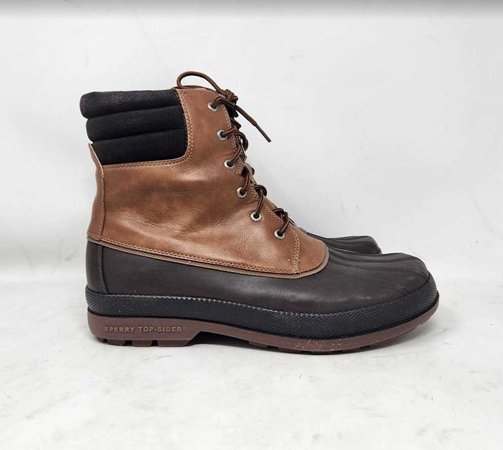 Men's 12W Sperry Cold Bay brown snow winter boots STS19551 12 Wide