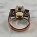 Womens Vintage Estate Sterling Silver Multi Stone Modernist Ring 9.2g E1897