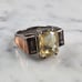 Womens Vintage Estate Sterling Silver Multi Stone Modernist Ring 9.2g E1897