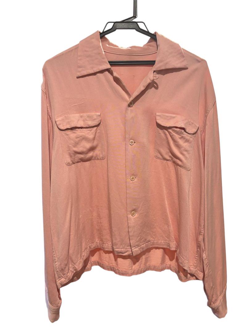Rayon shirt, open collar, 50s 60s