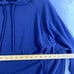 Athleta Sweater Women Sz XL Blue Seasoft Bubble Hem Hoodie Pockets