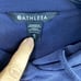 Athleta Sweater Women Sz XL Blue Seasoft Bubble Hem Hoodie Pockets
