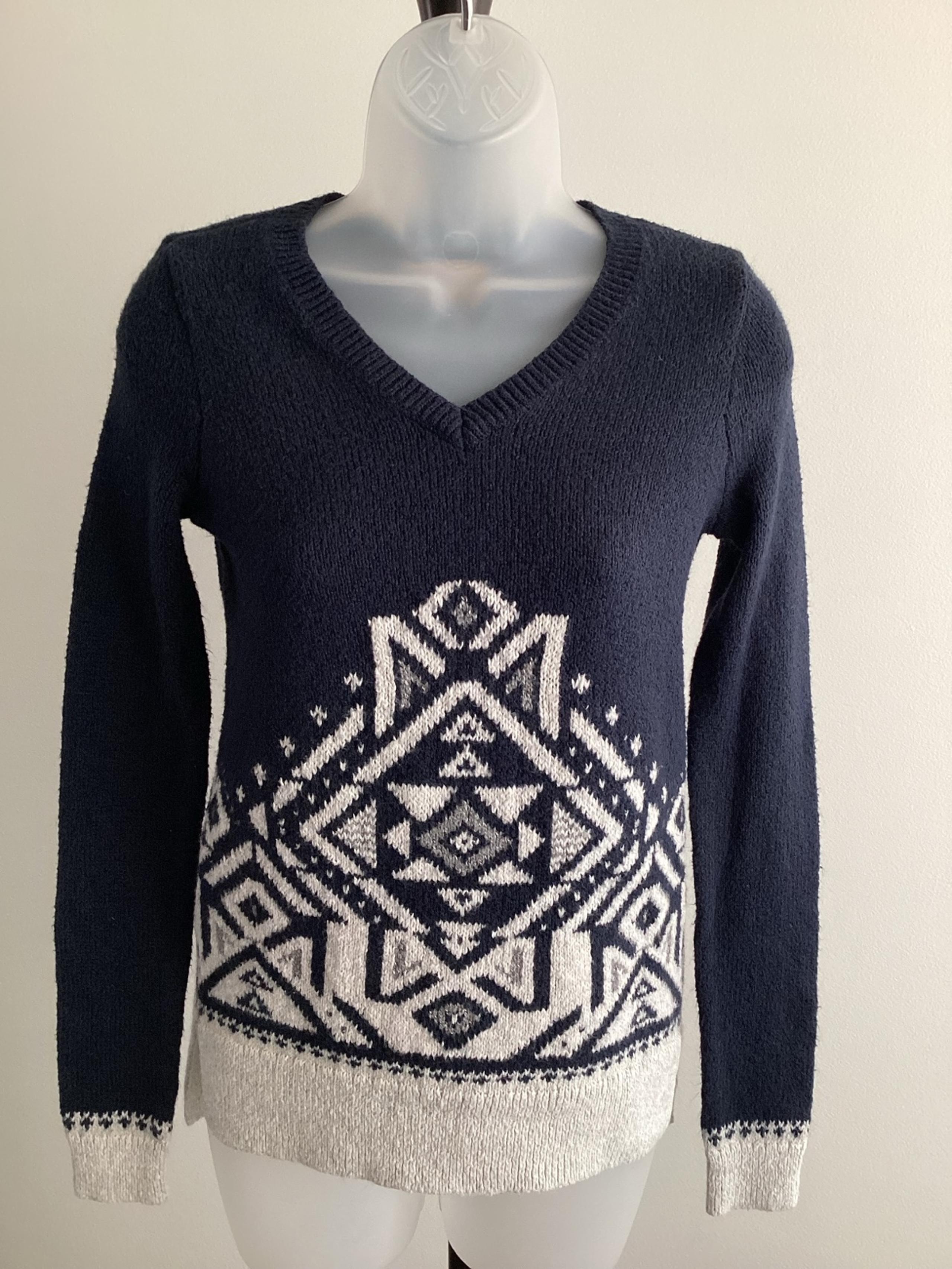 Hollister Knit Sweater Geometric Aztec – Women’s XS