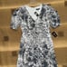 Express NWT! Grey Rayon Short Sleeve, V-Neck, High/Low Silhouette Dress Size XS