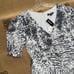 Express NWT! Grey Rayon Short Sleeve, V-Neck, High/Low Silhouette Dress Size XS