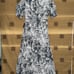Express NWT! Grey Rayon Short Sleeve, V-Neck, High/Low Silhouette Dress Size XS