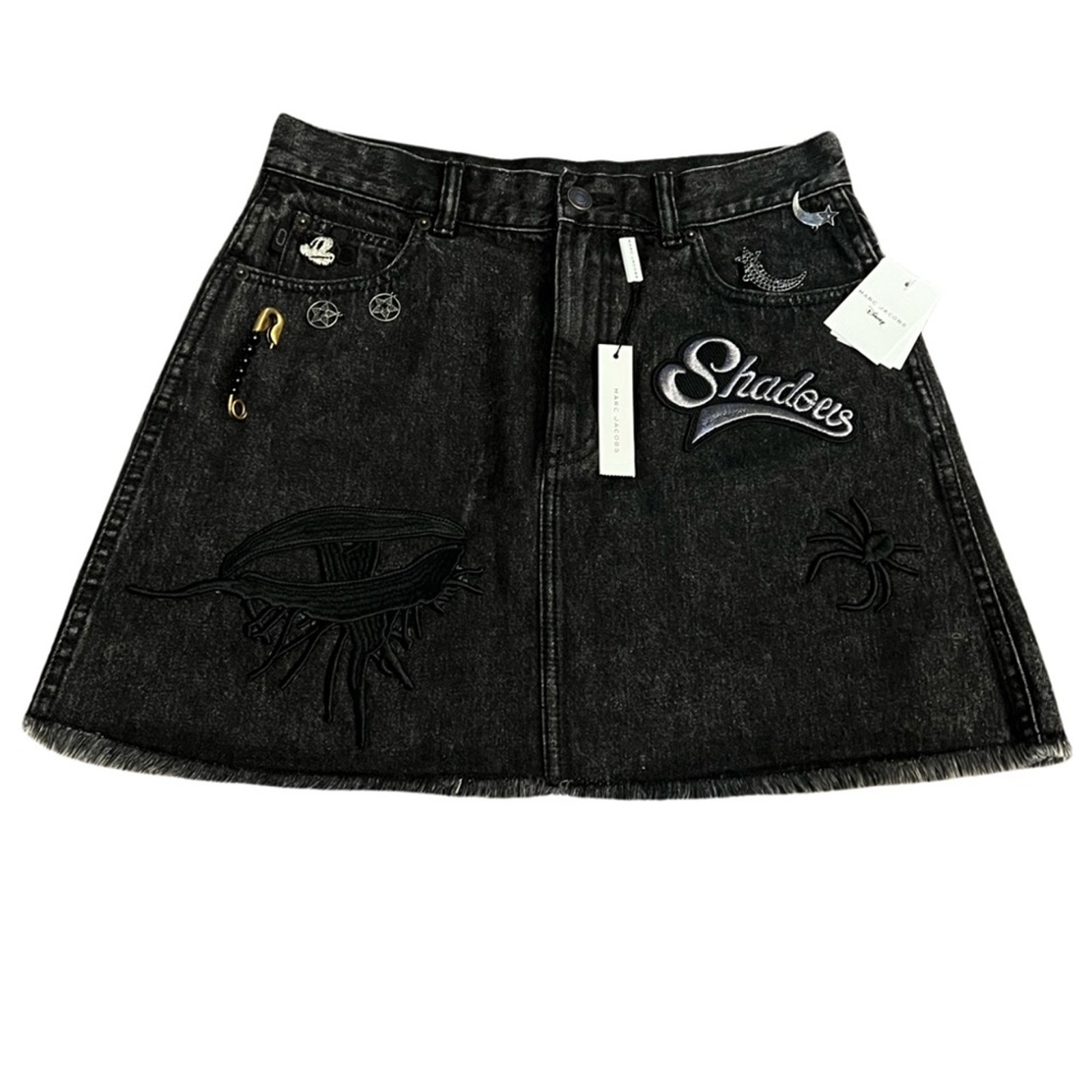 Marc Jacobs x Disney Embellished Denim Skirt Size 30