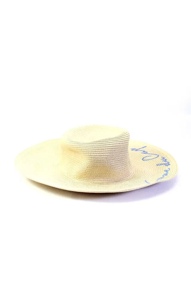 Hotel Du Cap Eden Roc Womens Embroidered Straw Beach Hat