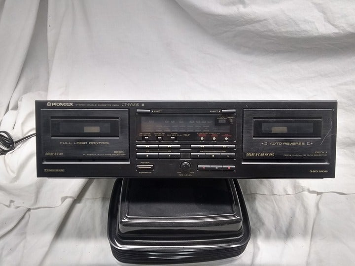 Pioneer CT-W451R Double Cassette Recorder Deck Good Working Condition Vintage