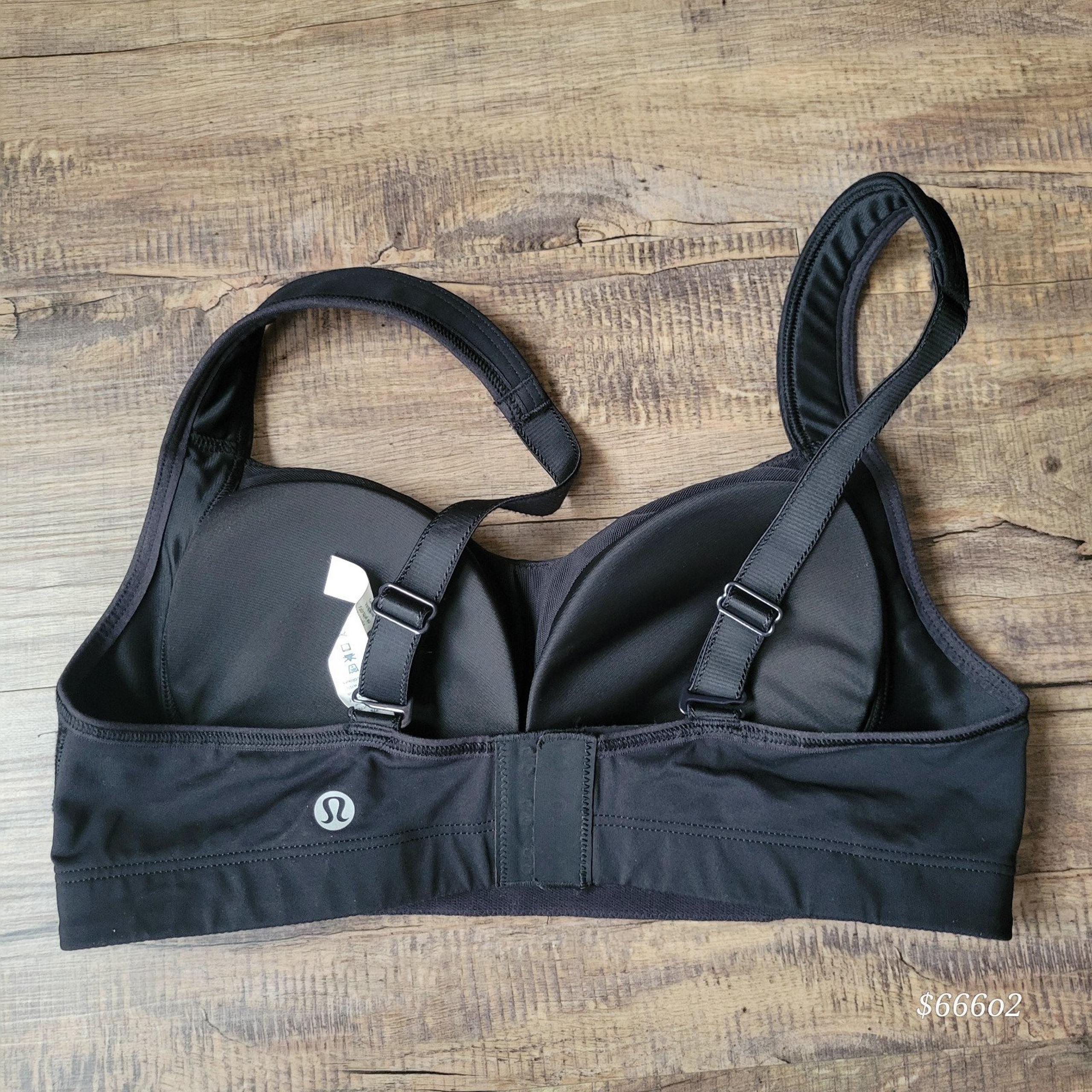 Lululemon Tata Tamer Women's Black Sports Padded Bra Size C34 (READ)