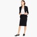 J. Crew No.2 Pencil Skirt Petite 6 Black