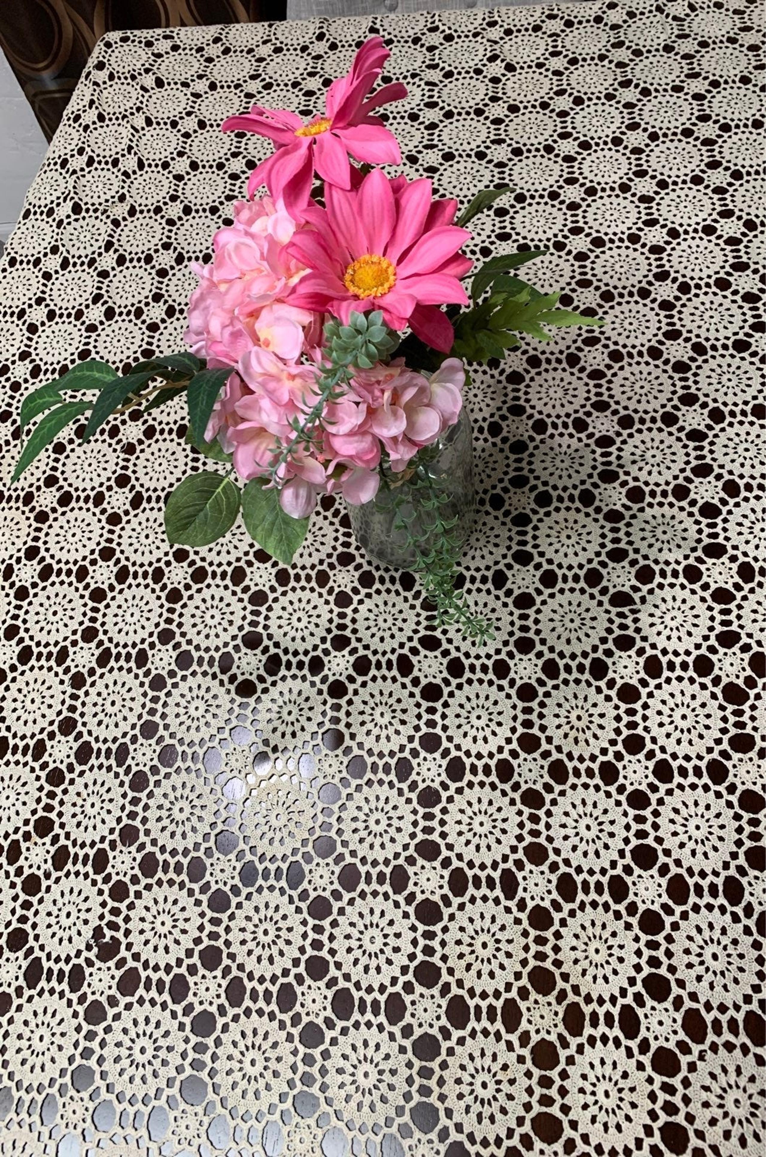 Crochet tablecloth