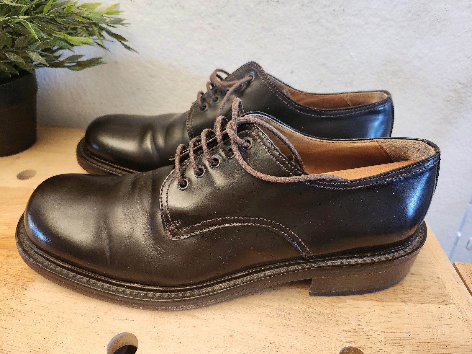 DOLCE & GABBANA Vero Cuoio Shoes Brown Leather Dress Derby Formal US 10 800