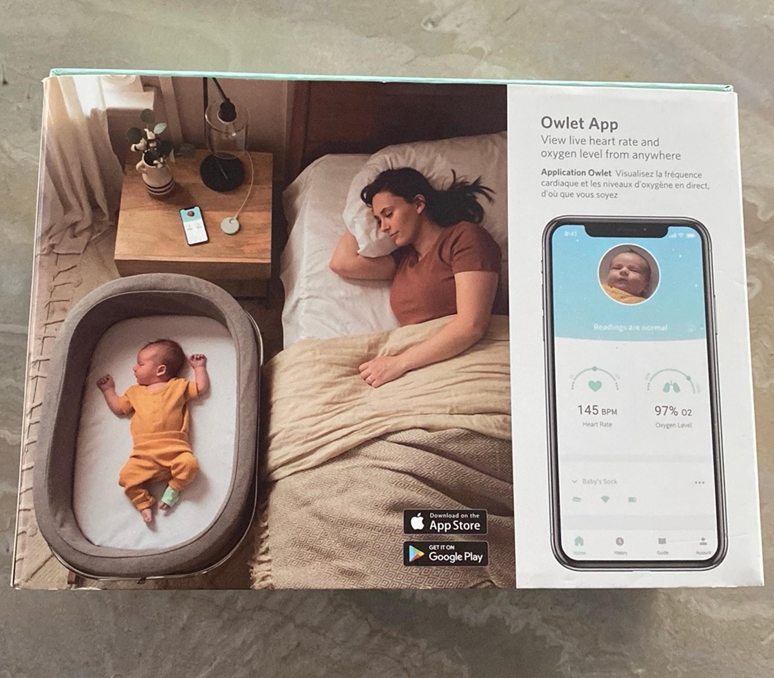 Owlet Smart Sock Monitor Track your baby’s heart rate oxygen level while sleep