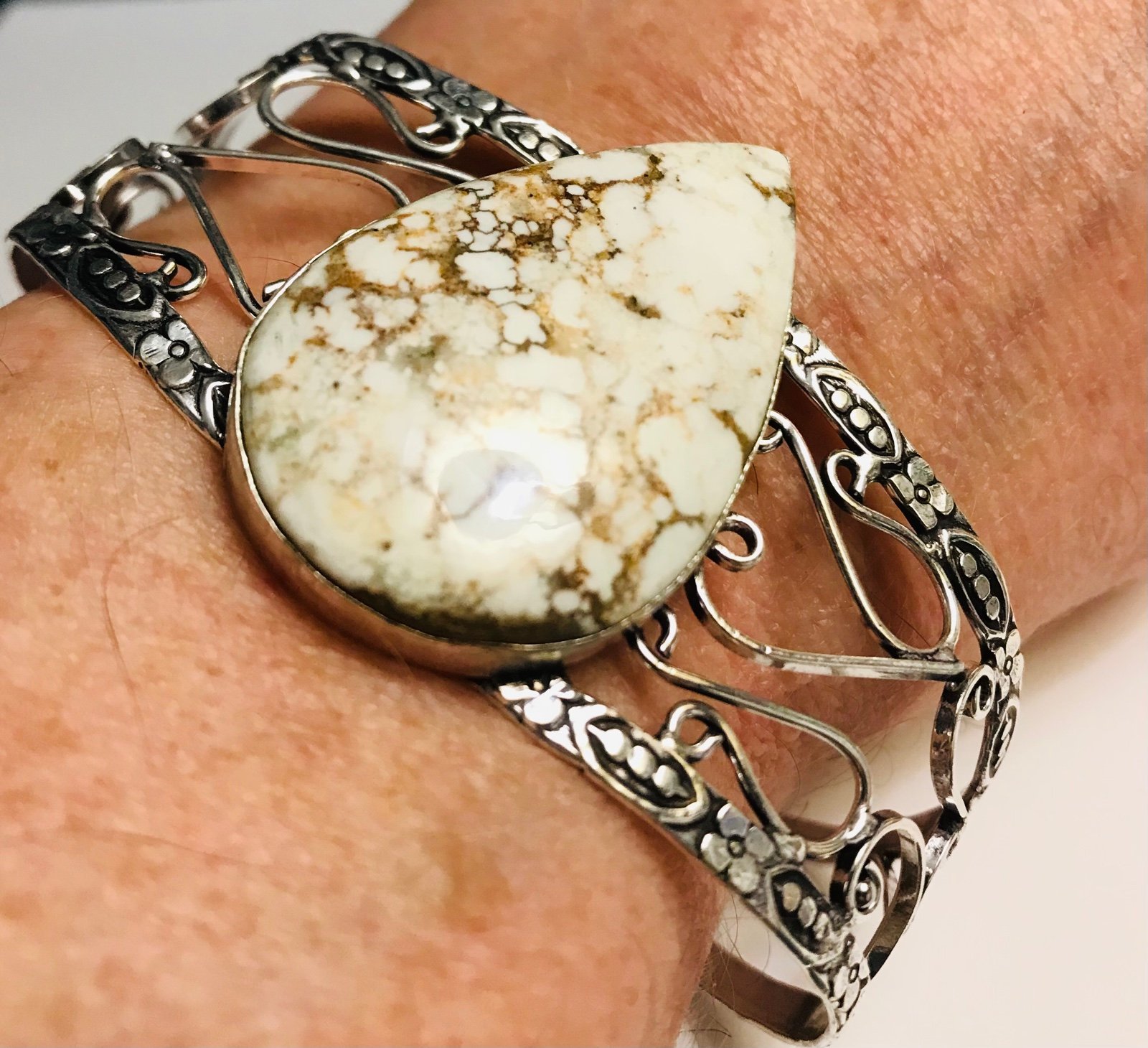 Wild Horse 925 Sterling Silver Cuff Bracelet