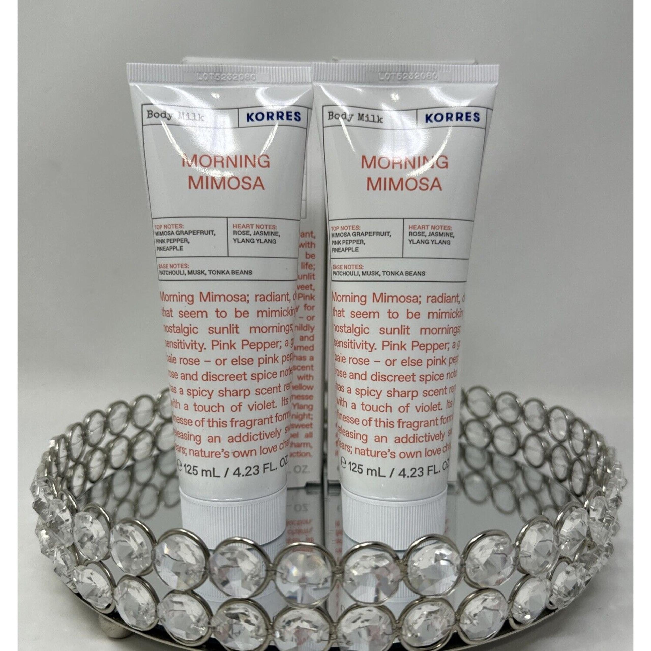 KORRES Morning Mimosa Body Milk 125ml x2 New-Fast Shipping