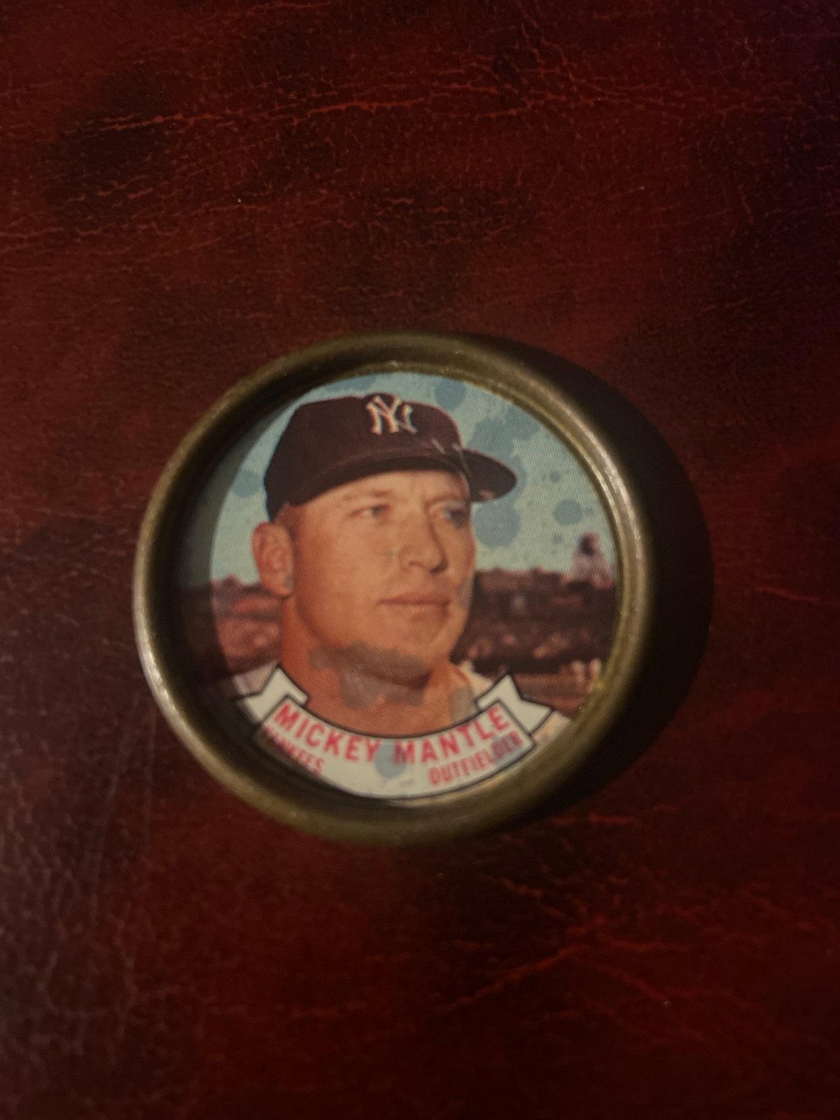 MICKEY MANTLE 1964 Topps Coins BASEBALL #120 NEW YORK NY YANKEES HOF VINTAGE!