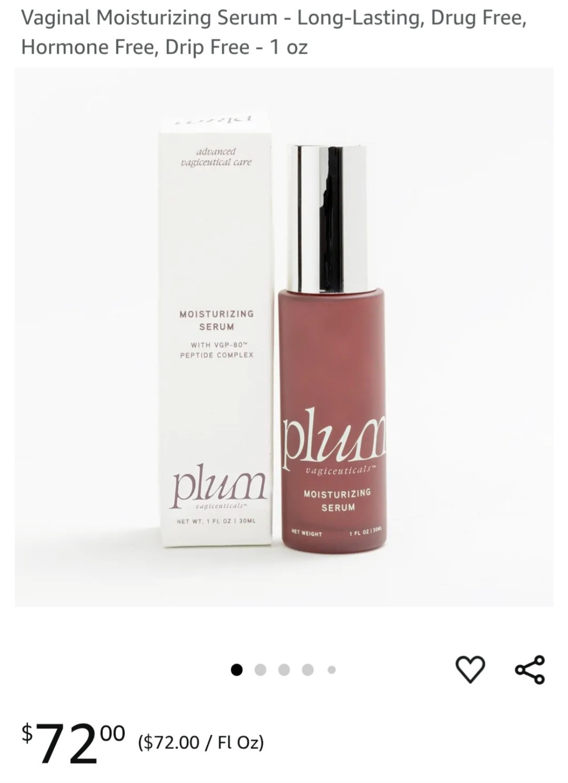 Plum Vagicueticals Vaginal Moisturizer
