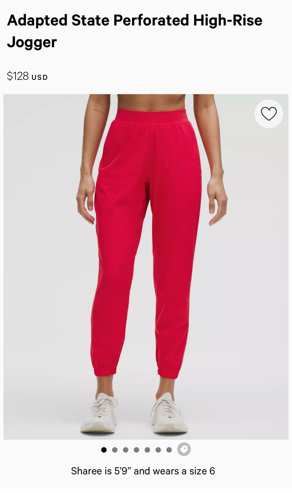 Adapted State Perforated High-Rise Jogger