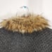Joie Faux fur sweater cardigan coat wool yak blend