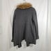 Joie Faux fur sweater cardigan coat wool yak blend