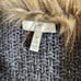Joie Faux fur sweater cardigan coat wool yak blend